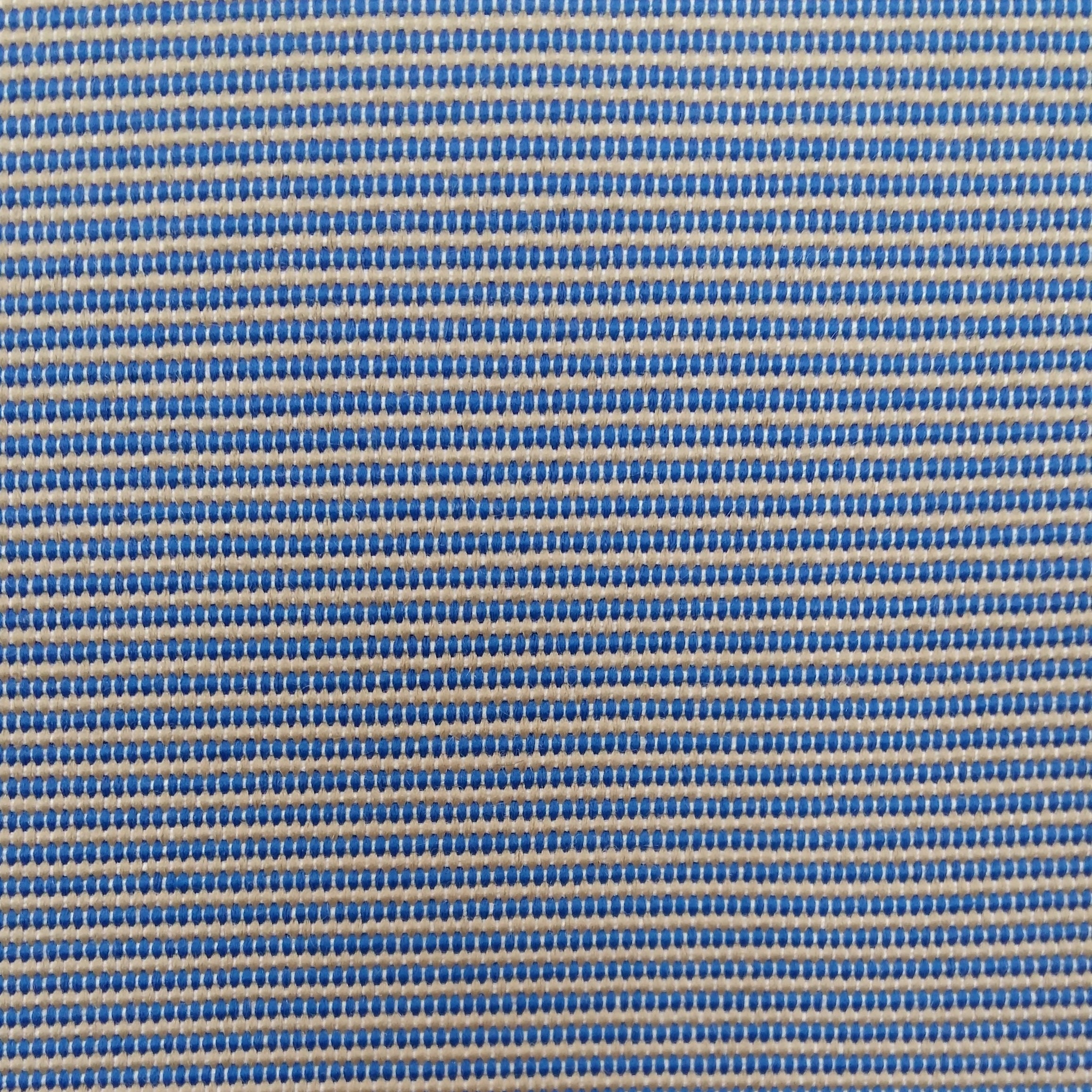 Deva offers bold blue character with a soft texture. Water-resistant, UV-stable, and ideal for poolside cushions or café seating.