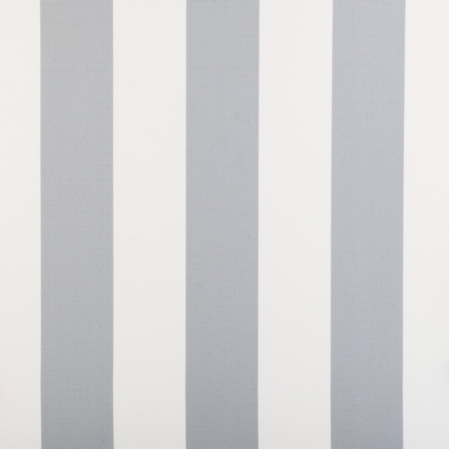 Light grey and white subtle stripe outdoor fabric offering stylish durability for patios and lounges.